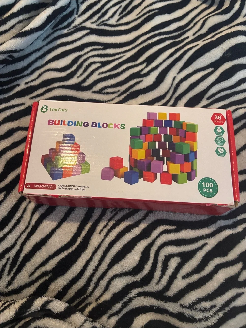 NWOT Timfuis Colorful Building Blocks Set - 100pcs Multicolor